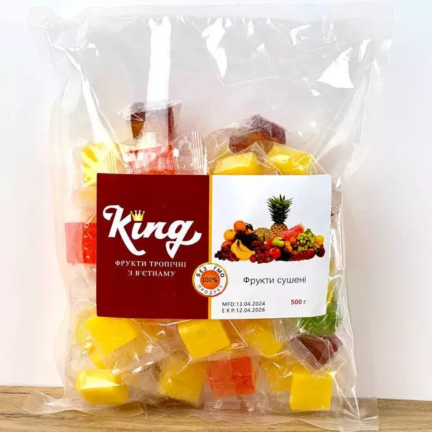 Jelly Mix Fruits Cubes - healthy, sweet snack for kids