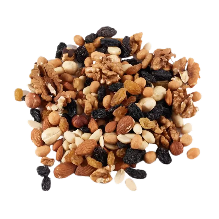 Mix Nuts 250g - 10kg: cashew, hazelnuts, almond, cherries, cranberries, raisins.