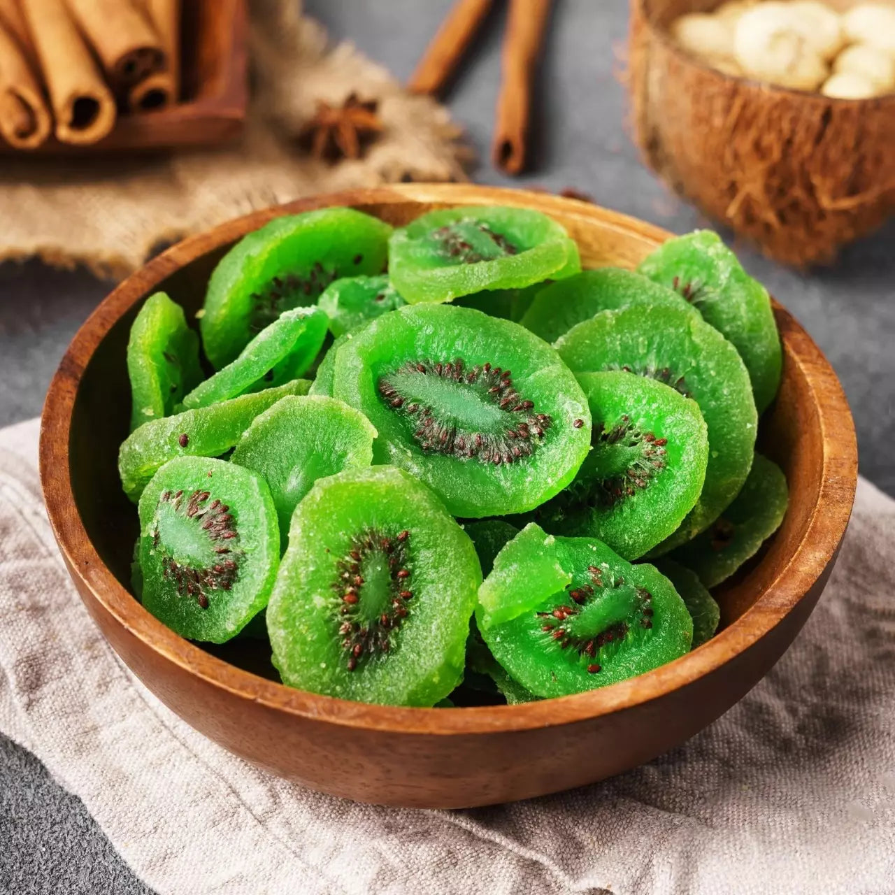 Sweetened Dried Kiwi Slices – Tangy & Chewy | Exotic Green Fruit Snack | Great for Baking & Snacking – 250g - 10kg