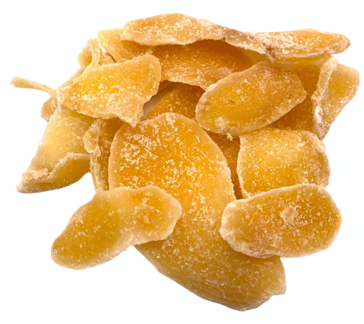 Crystallised Ginger Slices – Sweet & Spicy Snack | Natural Dried Ginger, No GMO | Ideal for Digestion & Baking – 250g - 10kg