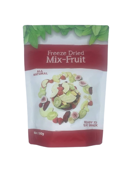 Freeze Dried Mixed Fruits 100g | All-Natural Snack | Apple, Strawberry, Kiwi, Peach, Fig, Banana, Pitaya | No Sugar Added | Vegan & Gluten-Free