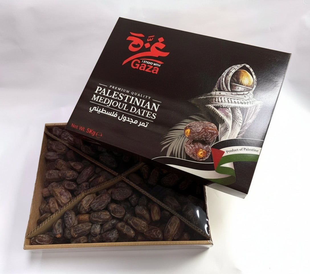 Premium Palestinian Medjoul Dates | "King of Dates" | Authentic, Dark & Luscious (800g & 5kg)