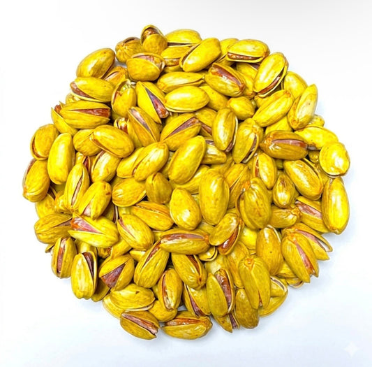 Saffron roasted pistachios