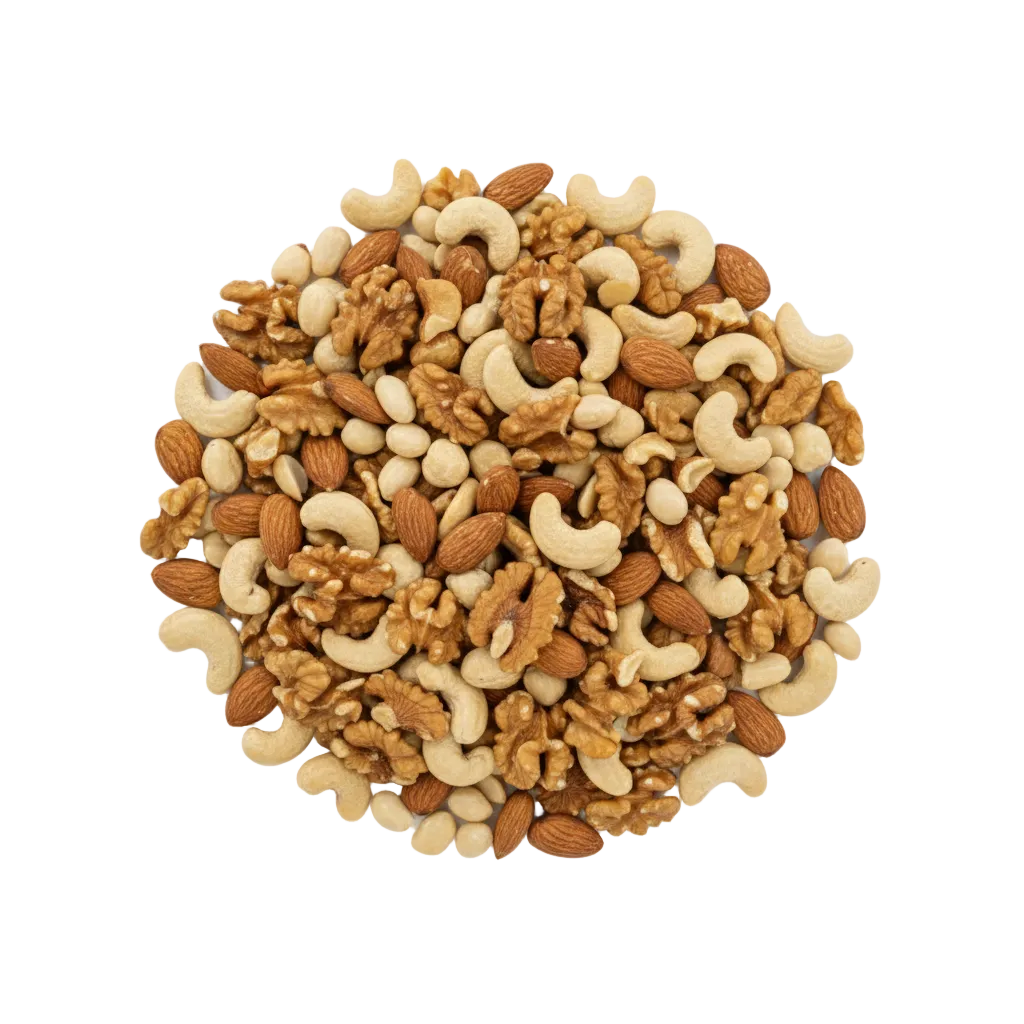 Mixed nuts and dried fruit, a healthy snack