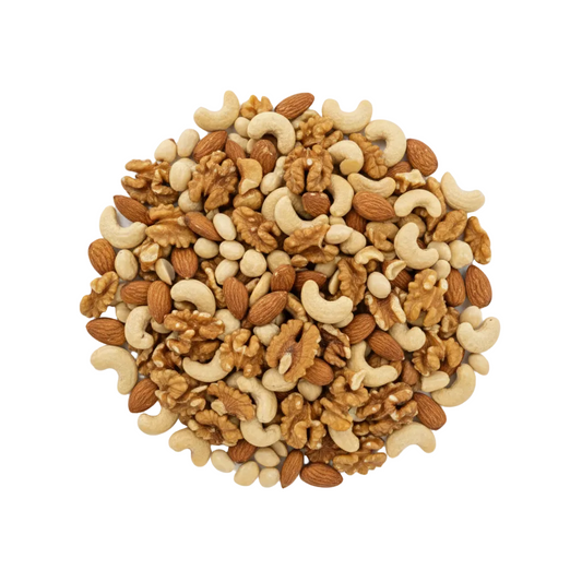 Mixed nuts and dried fruit, a healthy snack