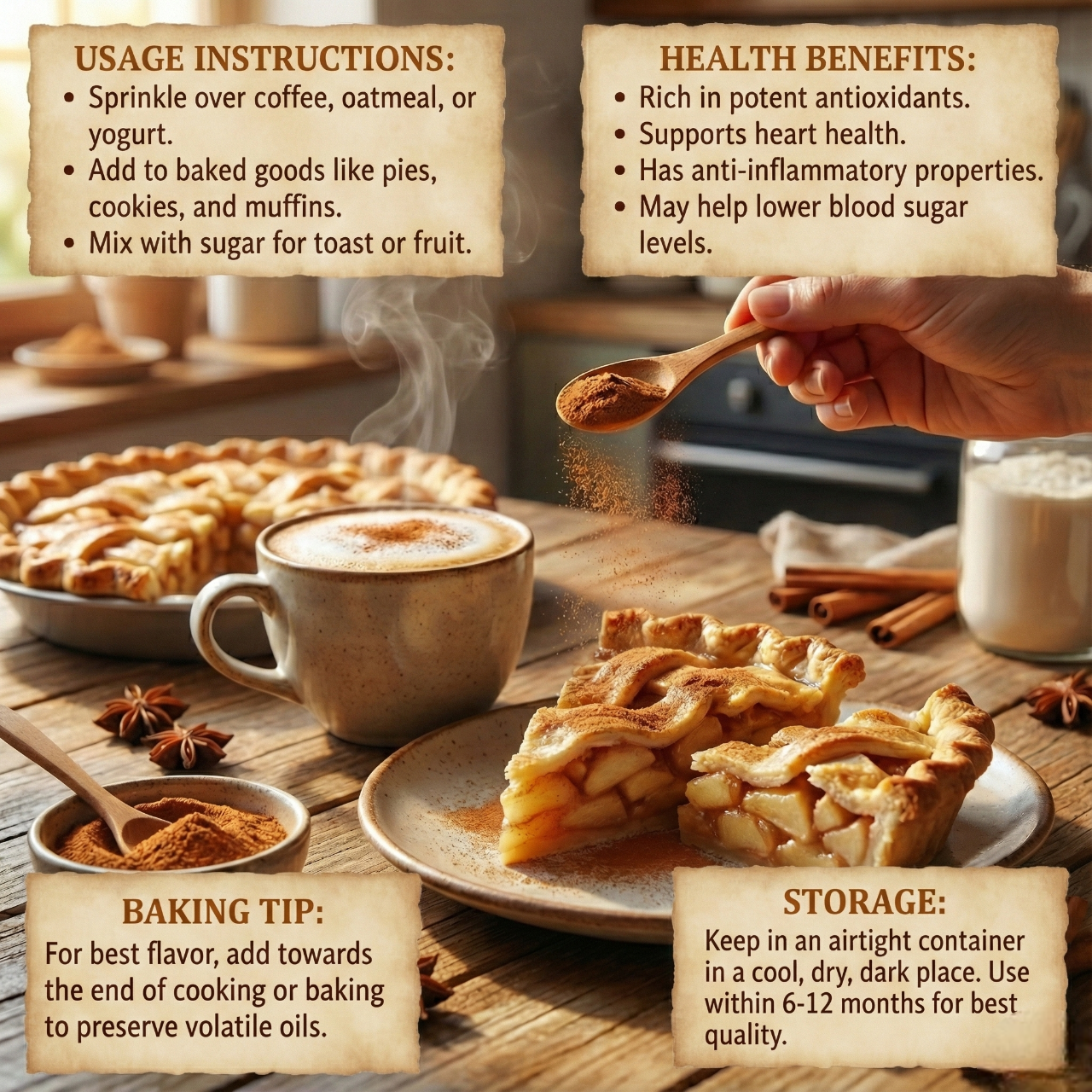 Cassia Cinnamon Powder | Strong Sweet Spice for Baking & Curries | 250g-1kg