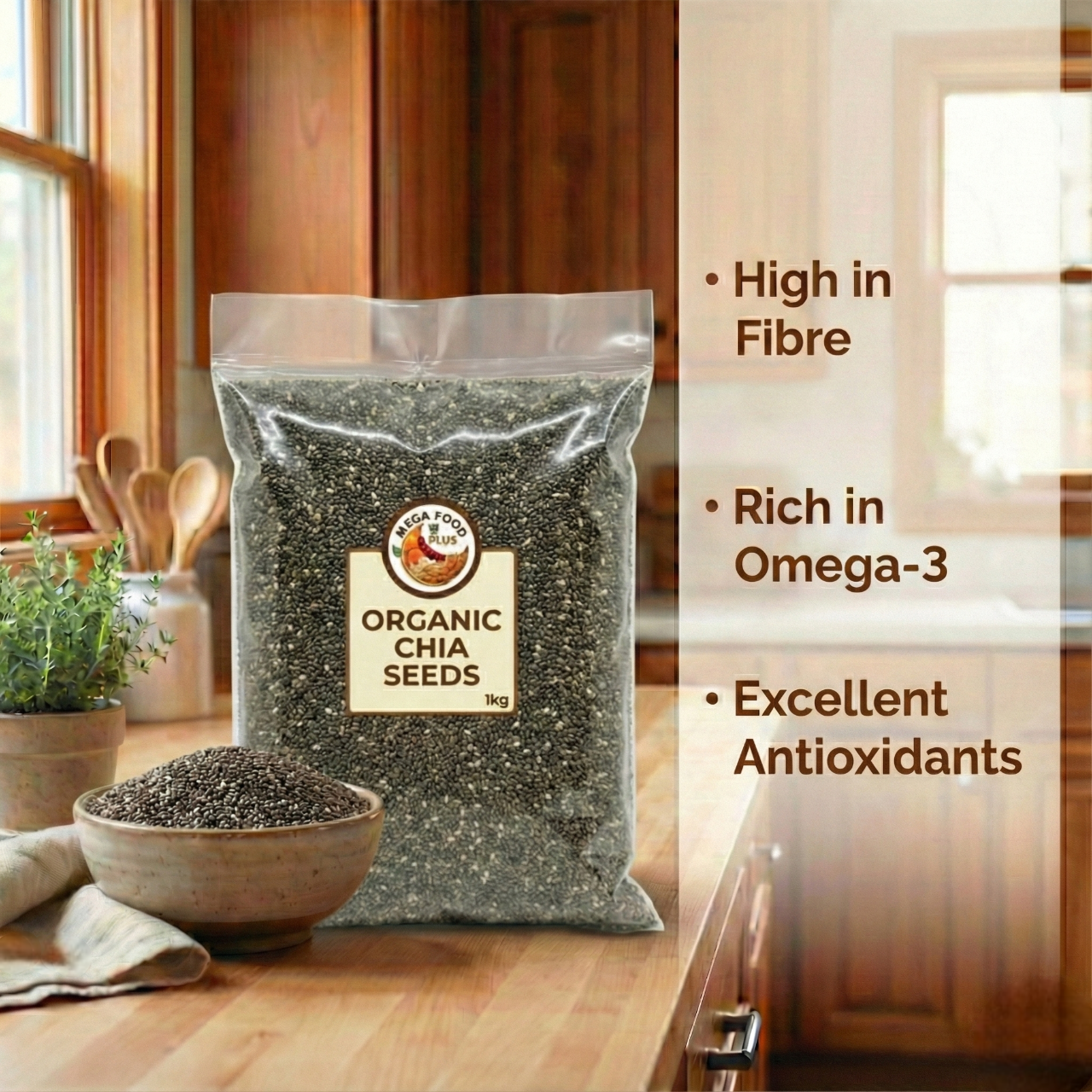 Chia Seeds - 250g-5kg | High Fibre & Protein | Raw Omega-3 Superfood