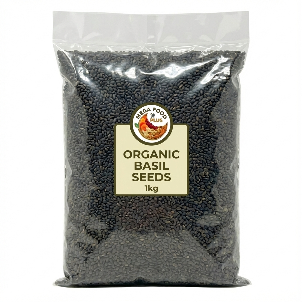 Organic Basil Seeds (Sabja Seeds)