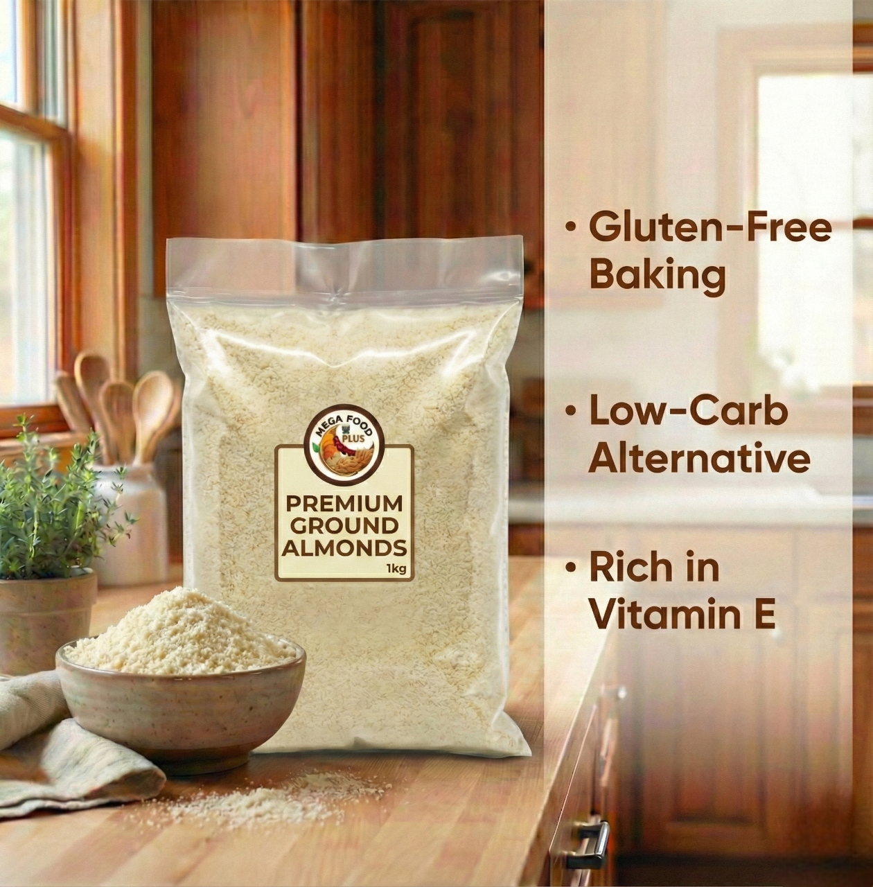 Premium Ground Almonds 250g-5kg | Blanched Almond Flour | Gluten Free Baking & Keto