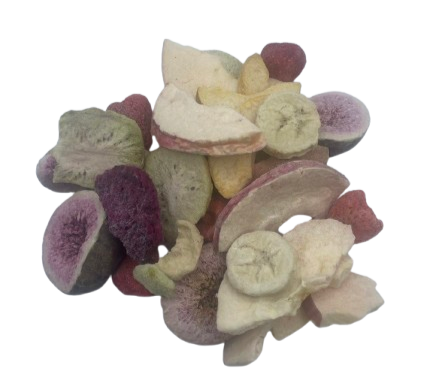 Freeze Dried Mixed Fruits 100g | All-Natural Snack | Apple, Strawberry, Kiwi, Peach, Fig, Banana, Pitaya | No Sugar Added | Vegan & Gluten-Free